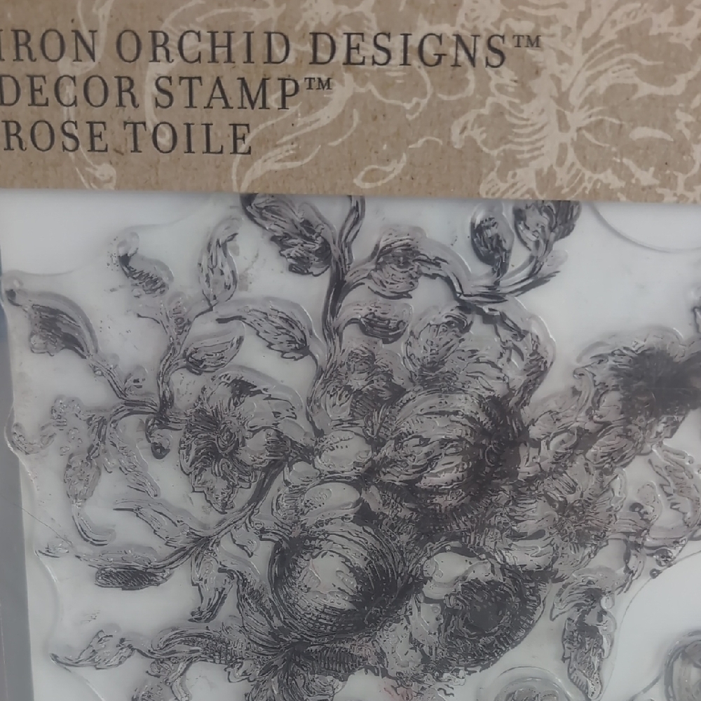 Iron Orchid Designs Decor Stamp Rose Toile IOD #0059 - Picture 2 of 5